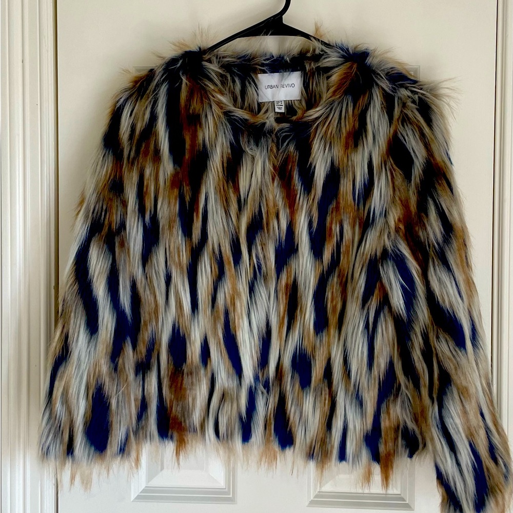 Faux fur jacket